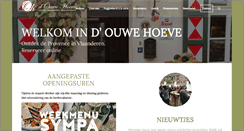 Desktop Screenshot of ouwehoeve.be
