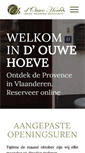 Mobile Screenshot of ouwehoeve.be